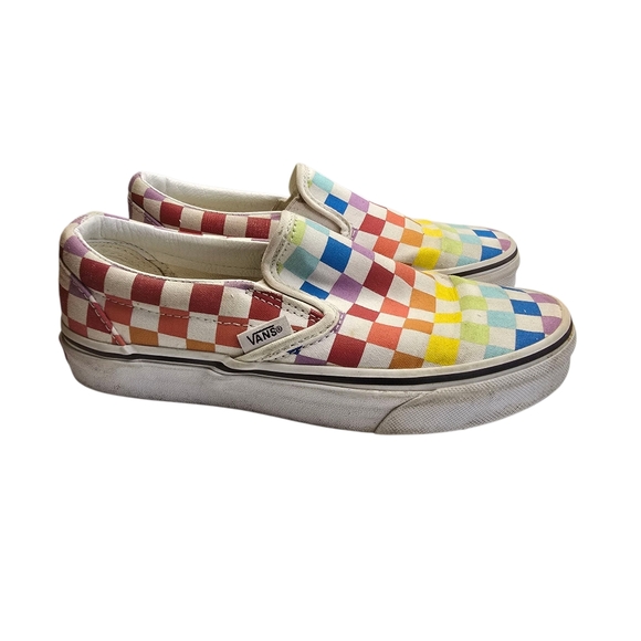 Vans Colorful Checkered Low Top Unisex Sneakers Men's 3 Women's 5 - Picture 1 of 8